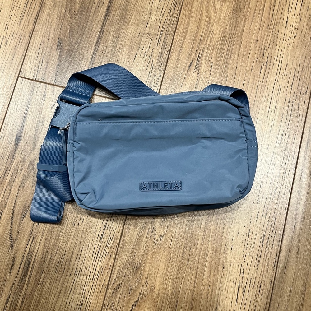 Athleta Slate Blue Crossbody Bag
